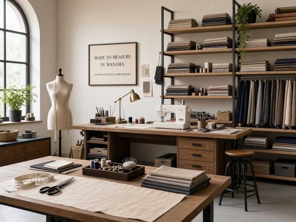 About the Custom clothing / dressmaking / made-to-measure sewing studio at Studio Scoltrifor
